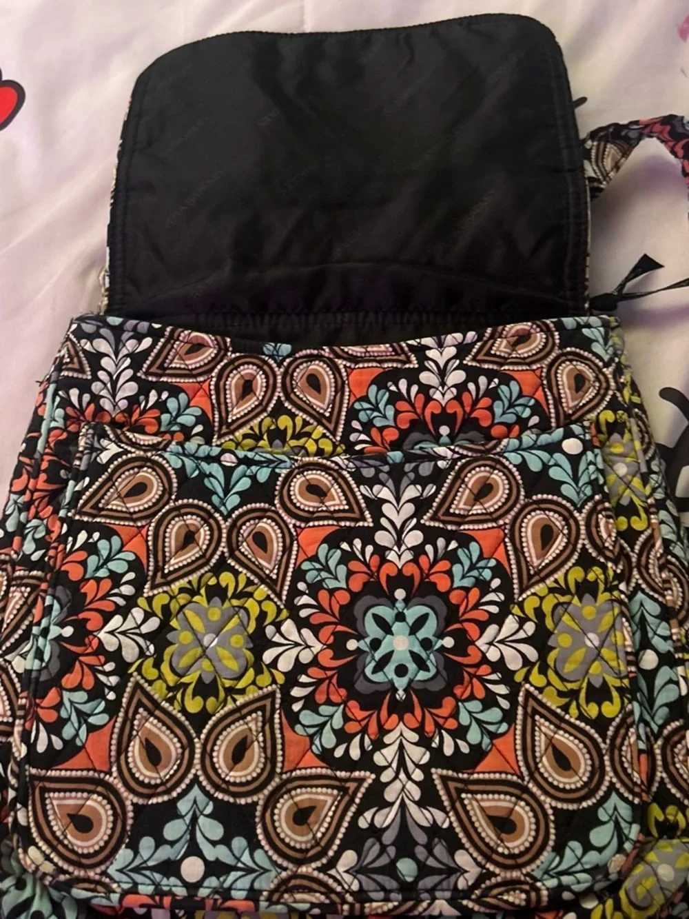Vera Bradley Multicolor Floral Paisley Quilted Tote and Crossbody Set